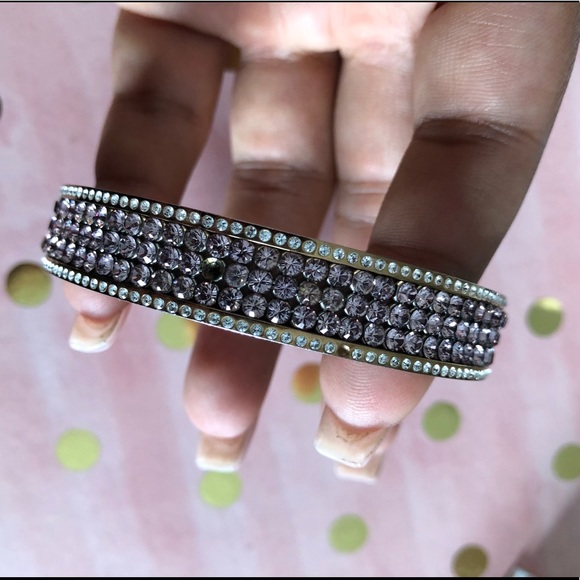 Rose Gold Swarovski Crystal Bangle - Picture 3 of 7